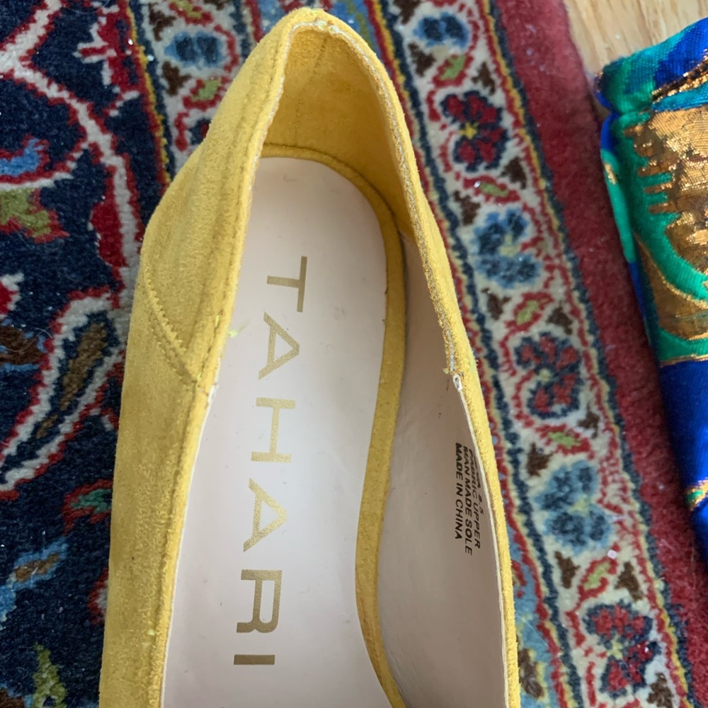 Tahari Mustard Yellow Loafers for Women - Picture 7 of 10